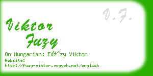 viktor fuzy business card